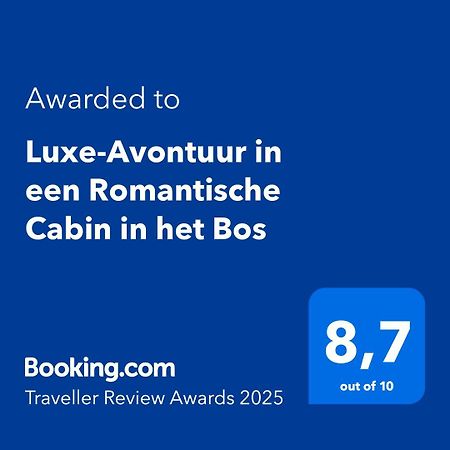 Luxe-Avontuur In Een Romantische Cabin In Het Bos Stekene Exteriér fotografie